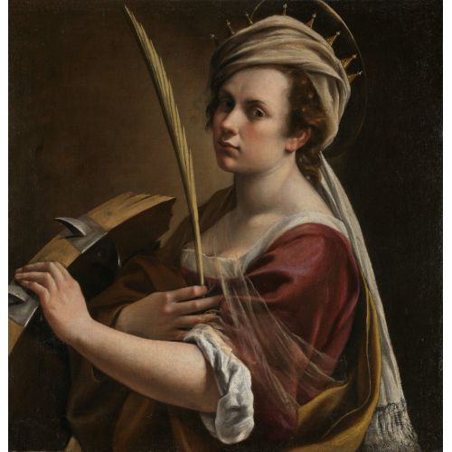 Artemisia Gentileschi, Azize Katerina Olarak Özportre Artemisia Gentileschi, Azize Katerina Olarak Özportre