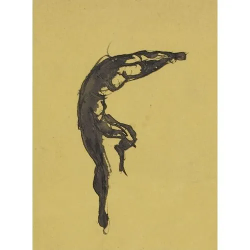 Auguste Rodin, Dansçı Sağa Eğildi Auguste Rodin, Dansçı Sağa Eğildi
