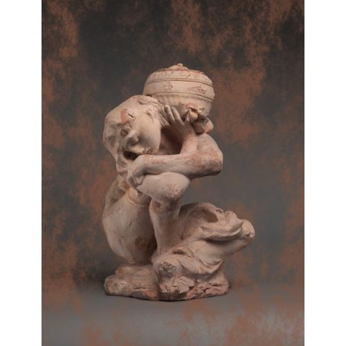 Auguste Rodin, Fallen Caryatid Carrying An Urn