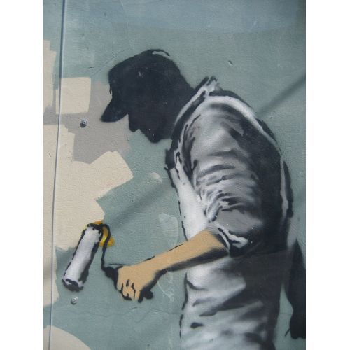 Banksy, Corner Grey Ghos Banksy, Corner Grey Ghos