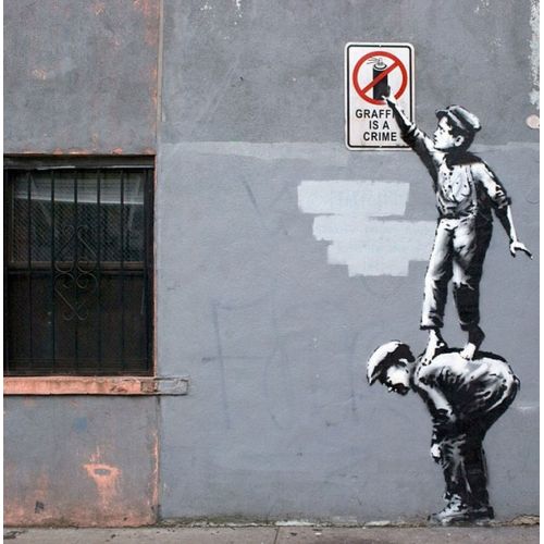 Banksy, Graffiti Is A Crime Banksy, Graffiti Is A Crime