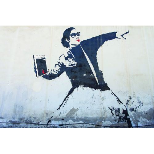 Librarian Bomber, Banksy Pop Art Art Movements Librarian Bomber, BanksyThe artwork Librarian Bomber by Banksy showcases a
