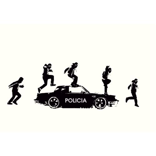 Banksy Jumping On Police Car Banksy Jumping On Police Car