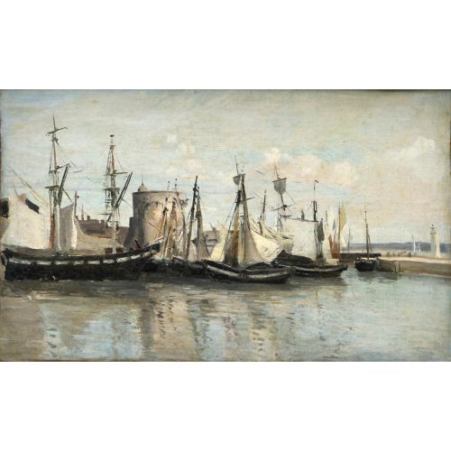 Camille Corot, La Rochelle Limanın Girişi Camille Corot, La Rochelle Limanın Girişi