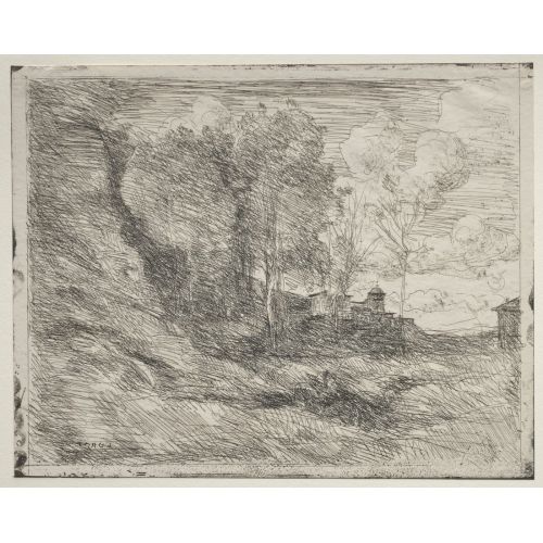 Camille Corot, A Souvenir Of Ostia Camille Corot, A Souvenir Of Ostia