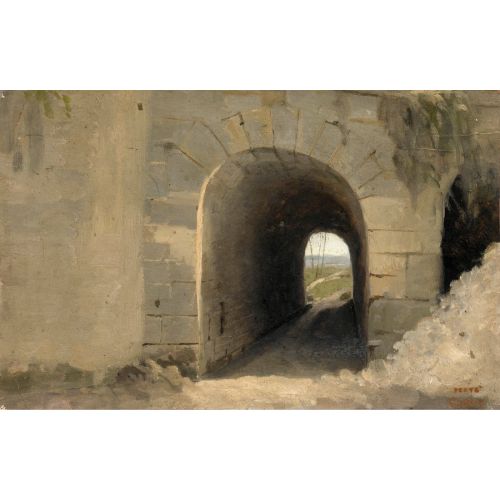 Camille Corot, Auteuil Bir Tonozlu Geçit Camille Corot, Auteuil Bir Tonozlu Geçit