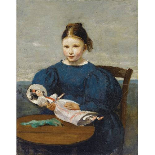Camille Corot, Little Girl With A Doll