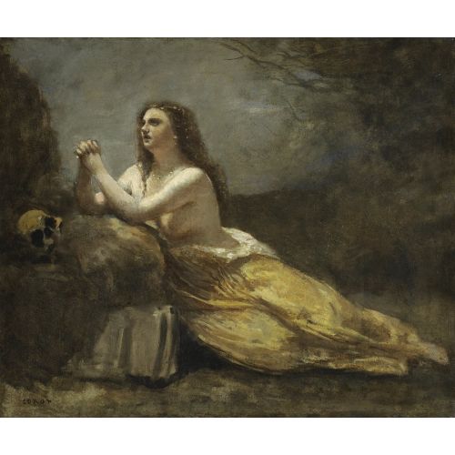 Camille Corot, Madeleine Dua Ediyor Camille Corot, Madeleine Dua Ediyor