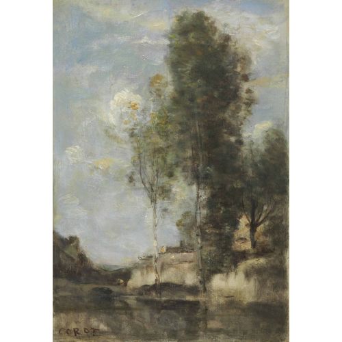 Camille Corot, Gümüş Huş Ağacı İle Peyzaj Camille Corot, Gümüş Huş Ağacı İle Peyzaj