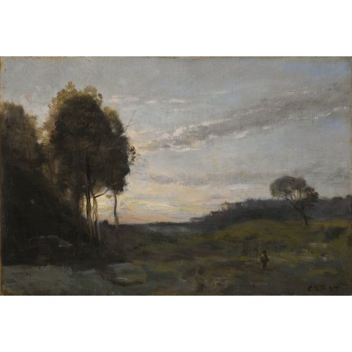 Camille Corot, Personage Dans Un Paysage Camille Corot, Personage Dans Un Paysage