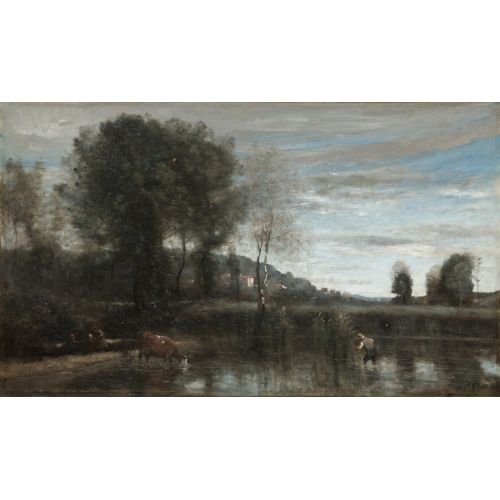 Camille Corot Pond At Ville Davray Impressionism Art Movements Camille Corot Pond At Ville DavrayThe artwork Pond At Ville