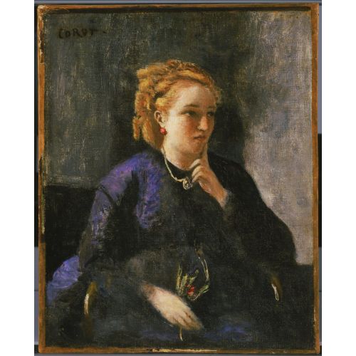 Camille Corot, Portrait Of A Woman Camille Corot, Portrait Of A Woman
