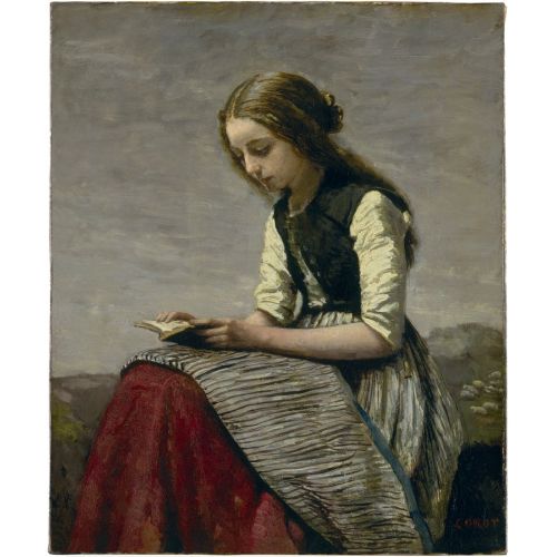 Camille Corot, Kız Okuma Camille Corot, Kız Okuma
