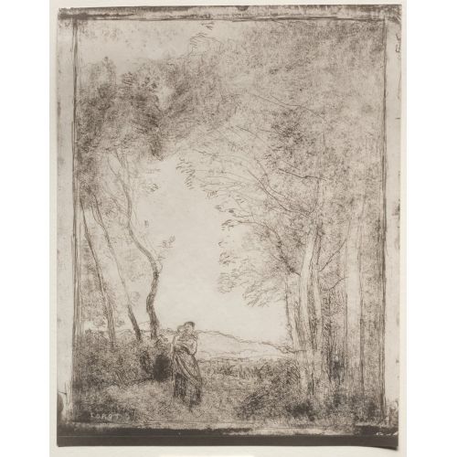 Camille Corot, Ahşap Girişinde Genç Bir Anne Camille Corot, Ahşap Girişinde Genç Bir Anne