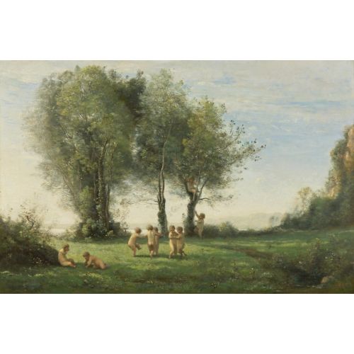 Camille Corot, Ronde Damours Lever Du Soleil Camille Corot, Ronde Damours Lever Du Soleil