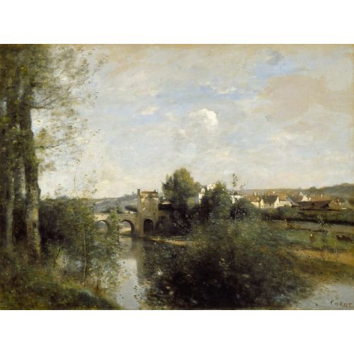 Camille Corot, Seine Ve Eski Köprü Limay Camille Corot, Seine Ve Eski Köprü Limay