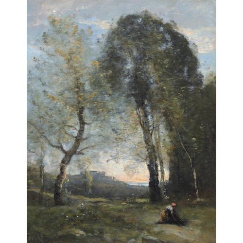 Camille Corot, İtalya Hatıra Ahşap Toplayan Köylü Camille Corot, İtalya Hatıra Ahşap Toplayan Köylü