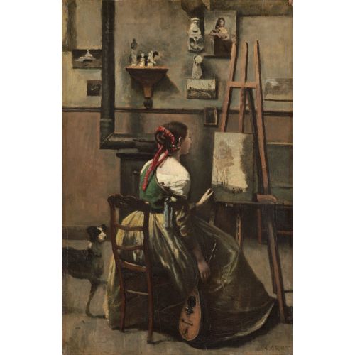 Camille Corot, The Artist Studio Camille Corot, The Artist Studio