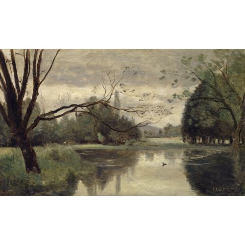 Camille Corot, Ördek Göleti Camille Corot, Ördek Göleti