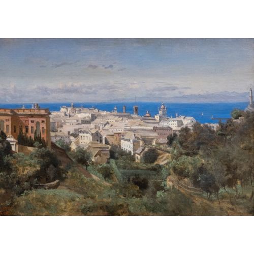Camille Corot, Cenova Manzarası Camille Corot, Cenova Manzarası