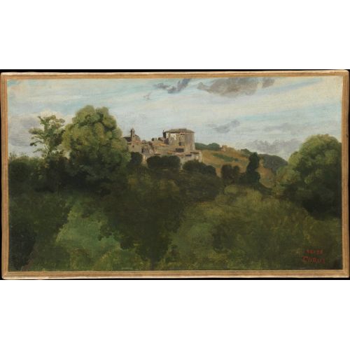 Camille Corot, Genzano Manzarası Camille Corot, Genzano Manzarası