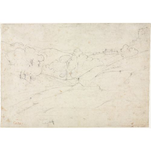 Camille Corot, Marino Manzarası Camille Corot, Marino Manzarası