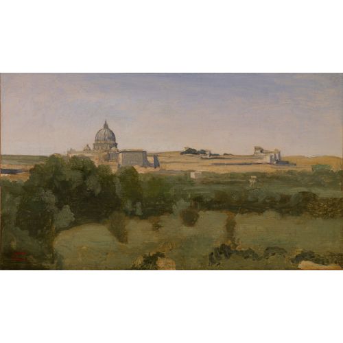 Camille Corot, Monte Pincio Roma Manzarası Camille Corot, Monte Pincio Roma Manzarası