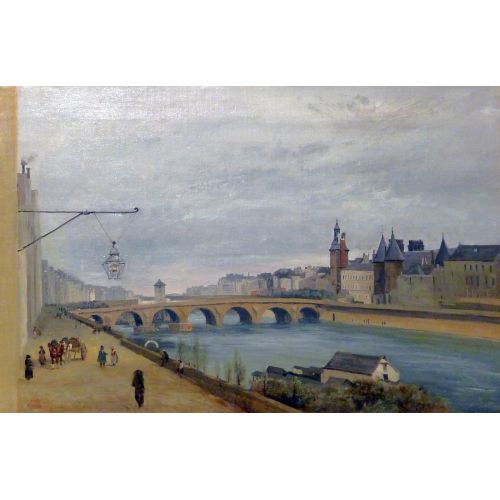 Camille Corot, Carnavalet Pont Au Değişimi Camille Corot, Carnavalet Pont Au Değişimi