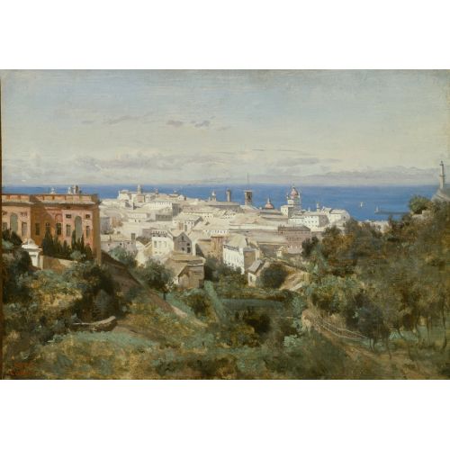 Camille Corot, Cenova Görünümü Camille Corot, Cenova Görünümü