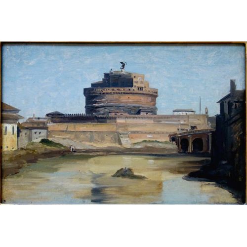 Camille Corot Castel Sant Angelo Manzara Baskı Tablo Camille Corot Castel Sant AngeloBu çalışmanın konusu ünlü Roma