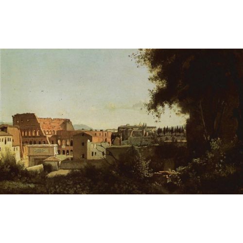 Camille Corot, Colisee Et Forum Depuis Les Jardins Farnese Mars Camille Corot, Colisee Et Forum Depuis Les Jardins Farnese Mars