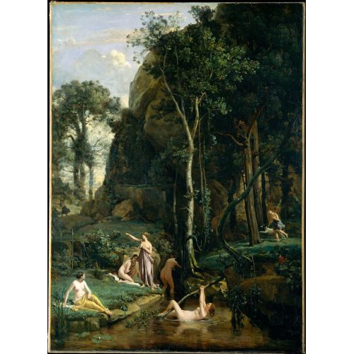 Camille Corot, Diana Ve Actaeon Diana Onu Banyoda Sürprizledi Camille Corot, Diana Ve Actaeon Diana Onu Banyoda Sürprizledi