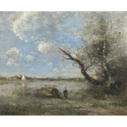Camille Corot, Mantes Çevresi Seine Ford Camille Corot, Mantes Çevresi Seine Ford