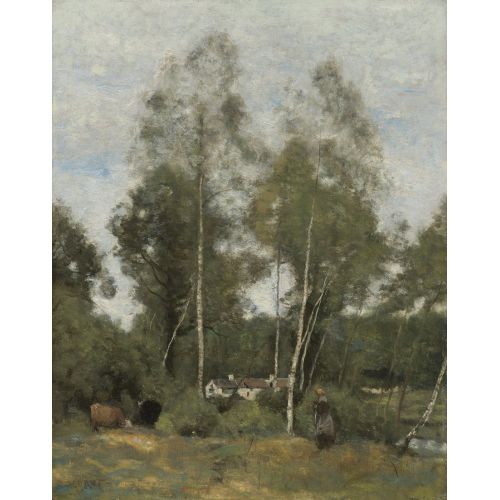Camille Corot, Ahşap Taş Glade Evaux Chateau Thierrys Çayırları Camille Corot, Ahşap Taş Glade Evaux Chateau Thierrys Çayırları