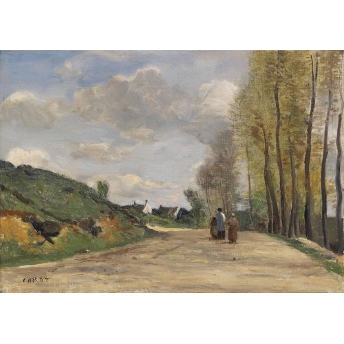Camille Corot, Gouvieux Chantilly The Road Yakınında Camille Corot, Gouvieux Chantilly The Road Yakınında