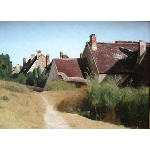 Camille Corot, Houses Near Orleans Camille Corot, Houses Near Orleans