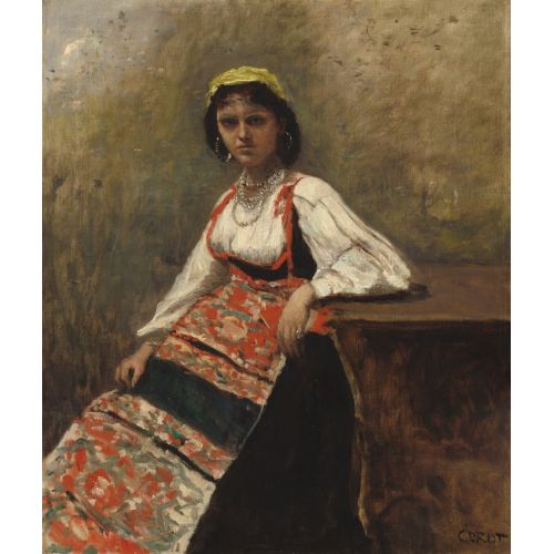 Camille Corot, İtalyan Kızı Camille Corot, İtalyan Kızı
