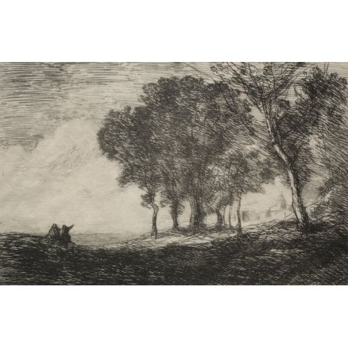 Camille Corot, İtalyan Manzara II Camille Corot, İtalyan Manzara II