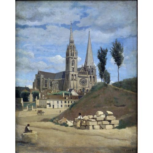 Camille Corot, Chartres Katedrali Camille Corot, Chartres Katedrali