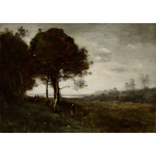 Camille Corot, Manzara 1870 Camille Corot, Manzara 1870