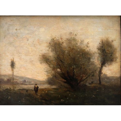 Camille Corot, Landscape Near Ville Davray Camille Corot, Landscape Near Ville Davray