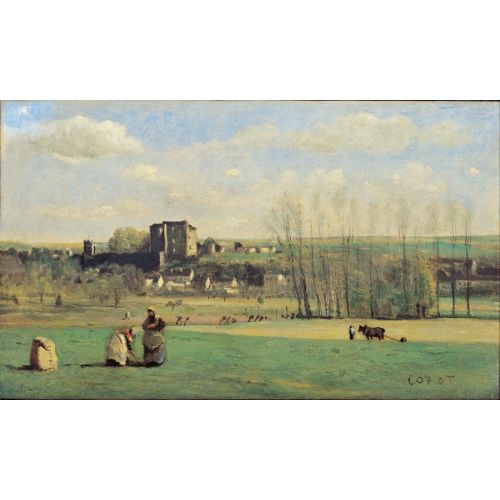 Camille Corot, La Ferte Milon Manzarası Camille Corot, La Ferte Milon Manzarası