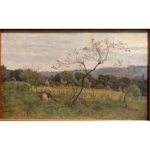 Camille Corot, Köylü Bir Kadın İle Manzara Camille Corot, Köylü Bir Kadın İle Manzara