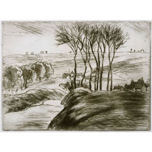 Camille Pissarro, Landscape Near Osny State II