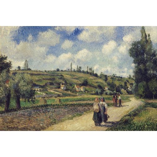 Camille Pissarro, Auvers Road Pontoise Yakınındaki Manzara