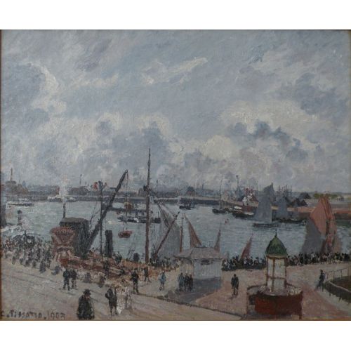 Camille Pissarro, Lavant Port Du Havre Matin Soleil Maree Montante