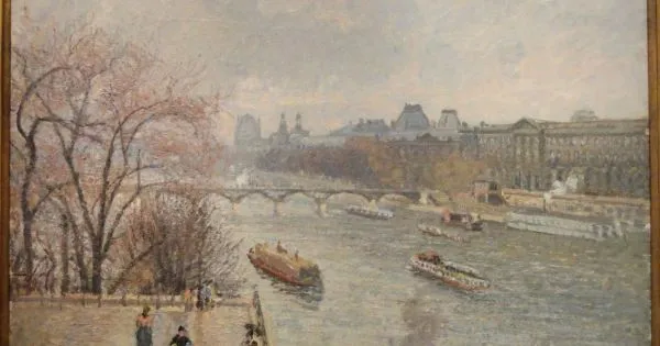 Camille Pissarro、海外版超希少レゾネ、新品額付 Camille Pissarro Le Louvre Apres Midi Temps De Pluie Re Serie