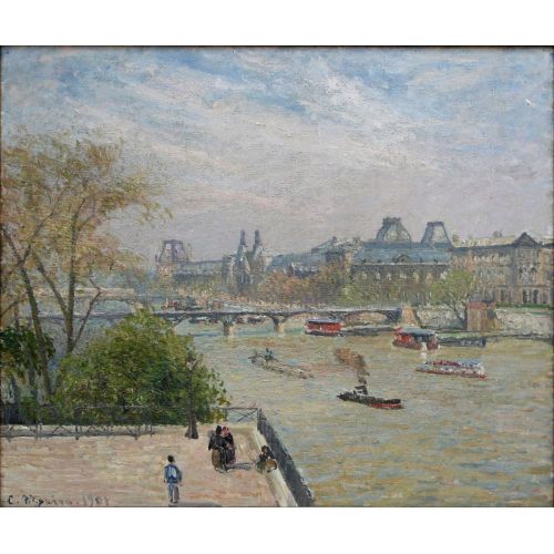 Camille Pissarro, Le Louvre Le Printemps