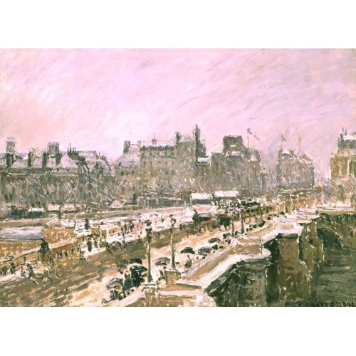 Camille Pissarro, Le Pont Neuf Effet De Neige