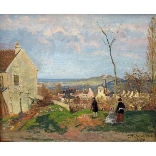 Camille Pissarro, Louveciennes Mit Mont Valerien